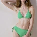 Triangle Green Bikini Top