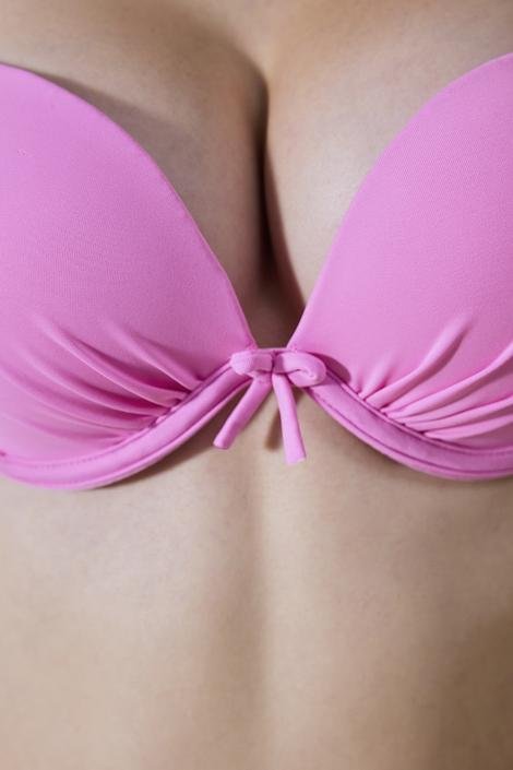 Pus Up Pink Bikini Top