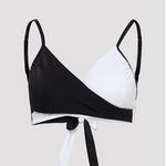 Yona Black and White Bikini Top