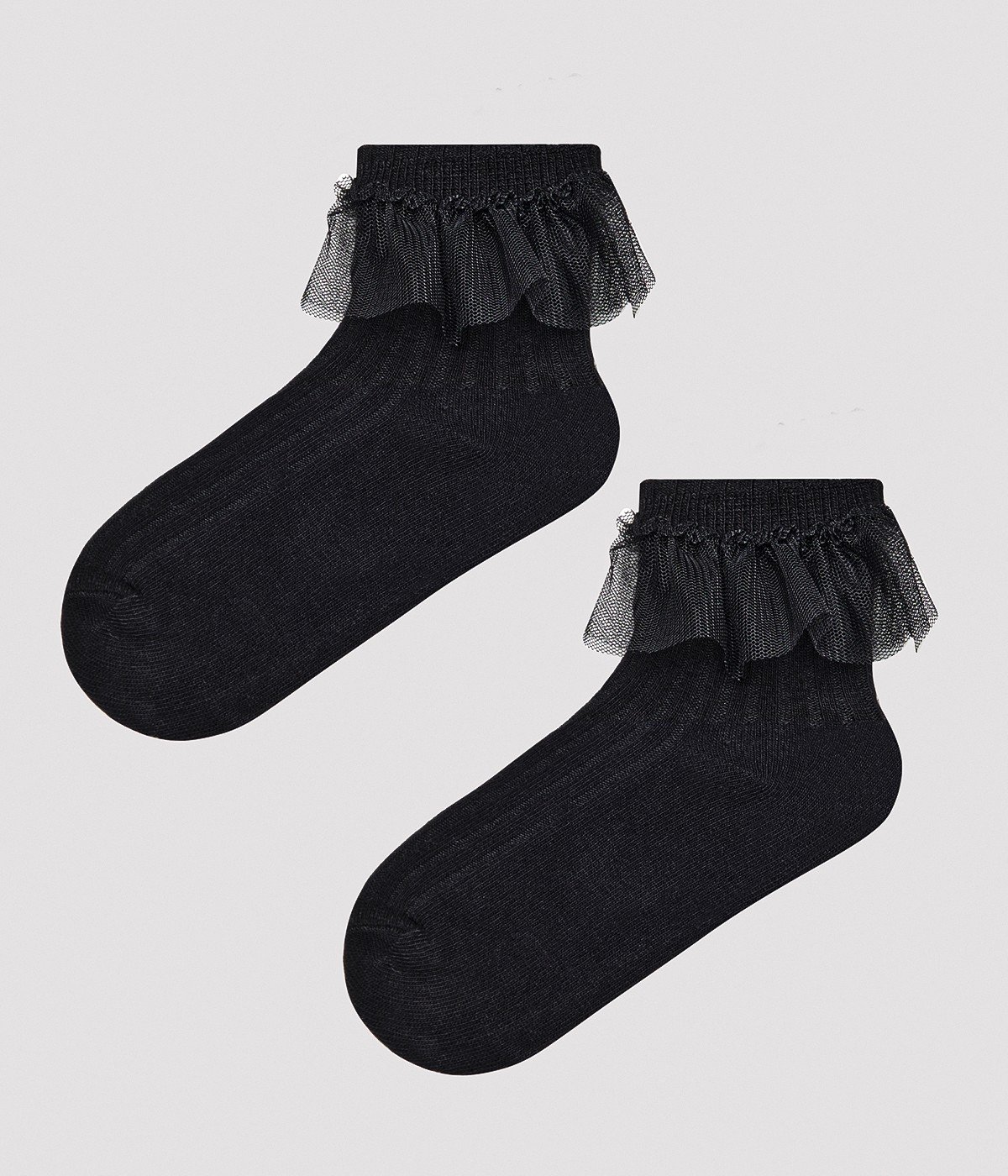 Girl Black Frill Detailed Socket
