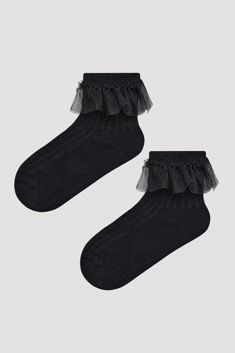 Girl Black Frill Detailed Socket