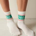 Retro 1980 2in1 Socket Socks