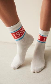 Retro 1999 2in1 Socket Socks