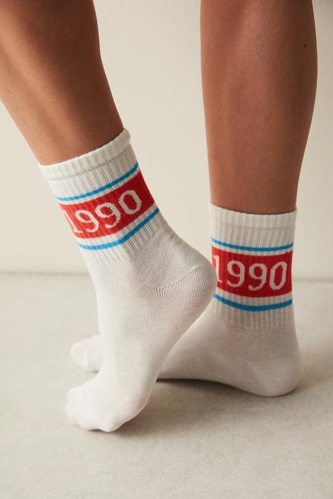 Retro 1999 2in1 Socket Socks