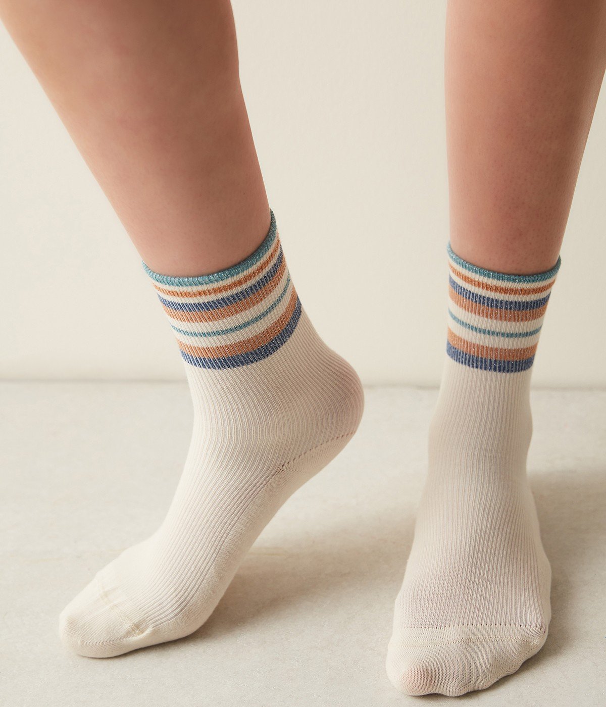 Shiny Ankle Socket Socks