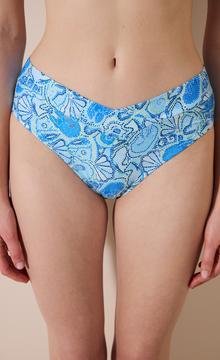 Blue Shell Wrappy Bikini Bottom