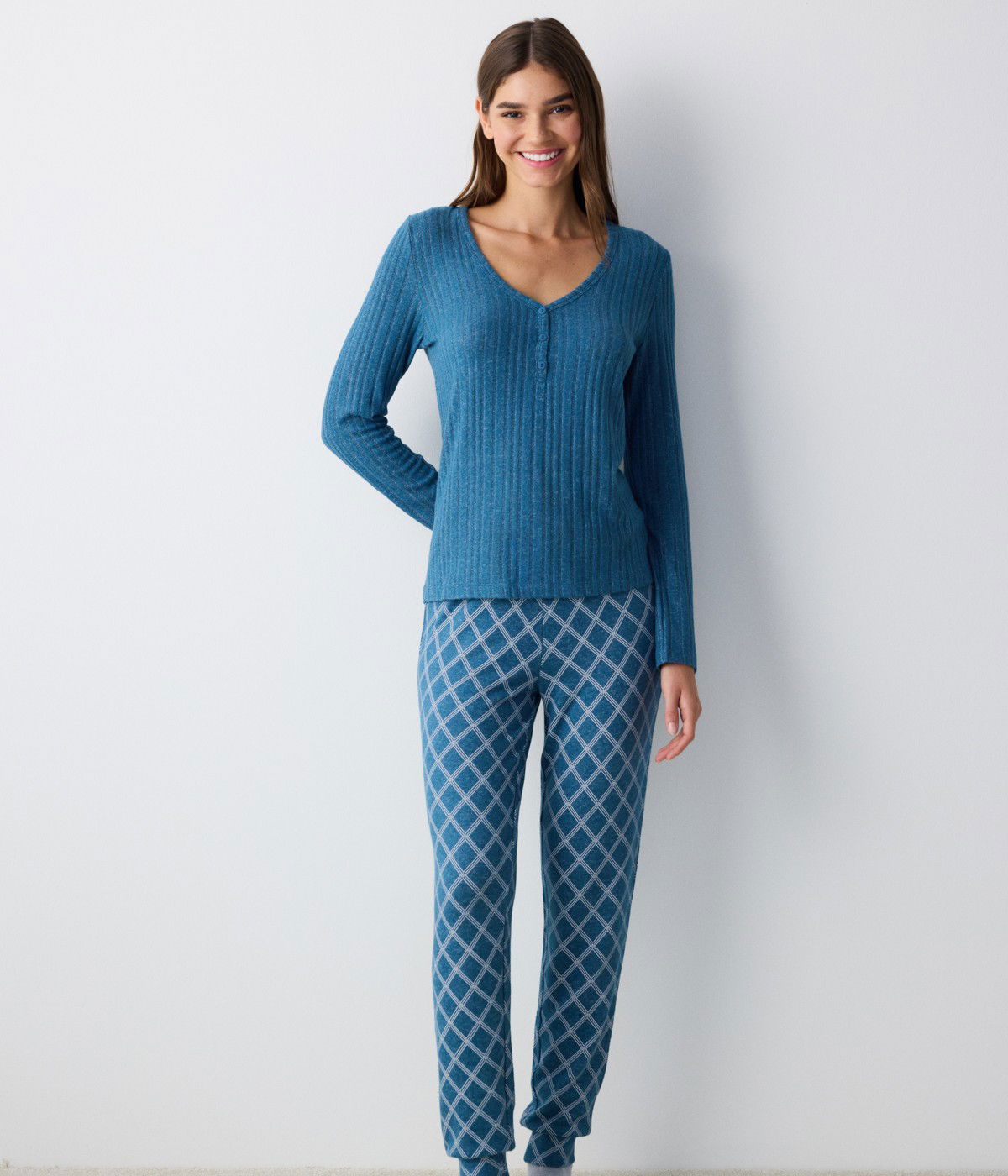 Cozy Time Green Pant PJ Set