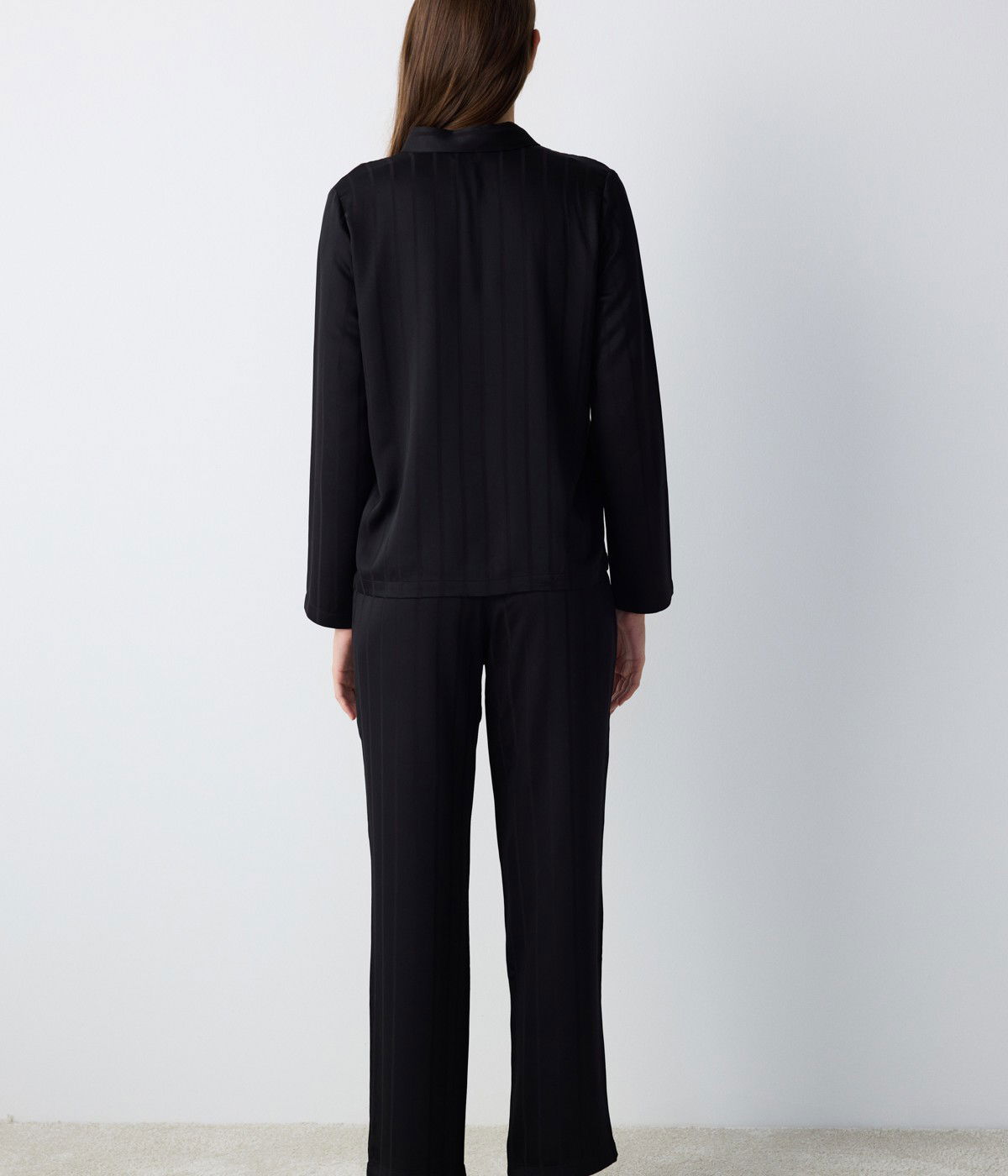 Carrie Dark Shirt Pant PJ Set