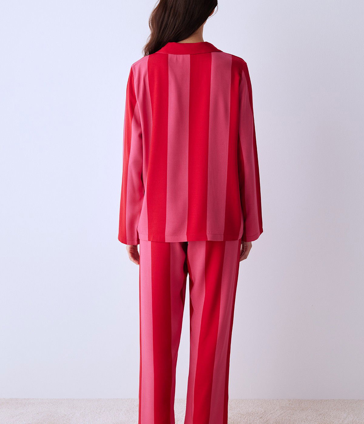 For You Striped Shirt Pant PJ Set