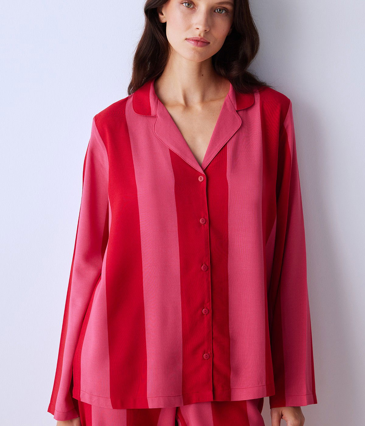 For You Striped Shirt Pant PJ Set