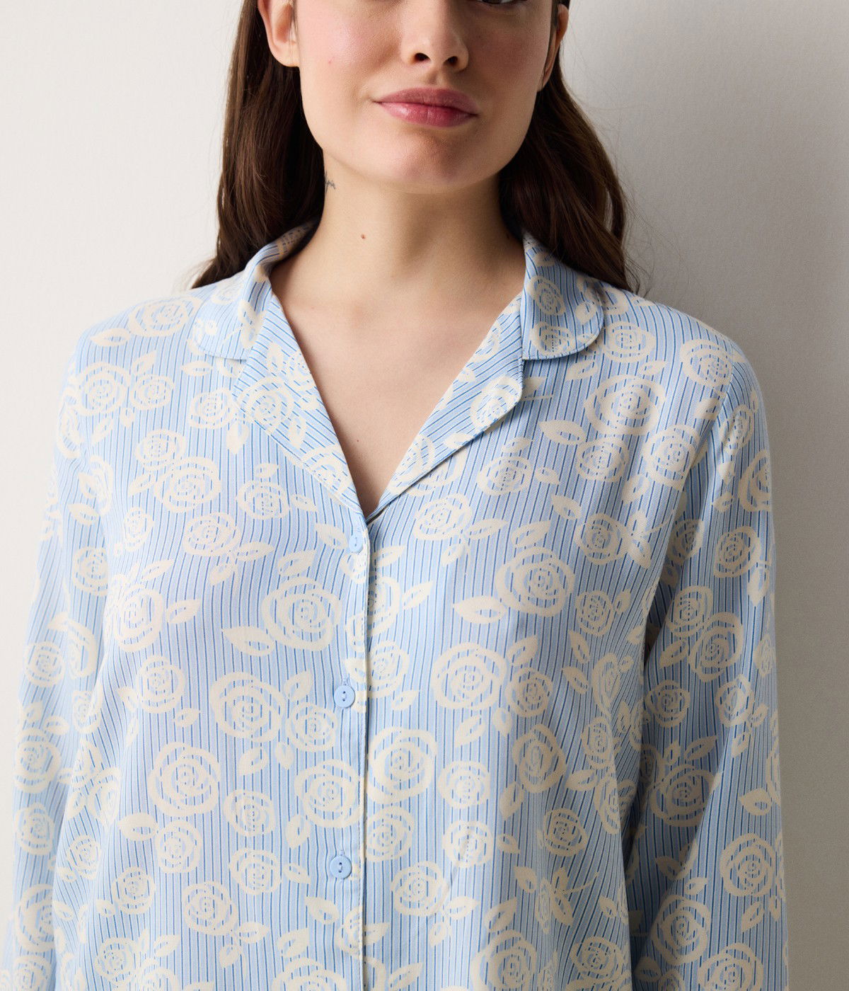 Set Pijama Roses Shirt