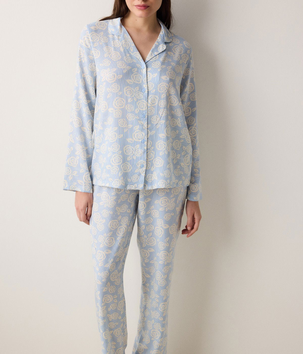 Set Pijama Roses Shirt