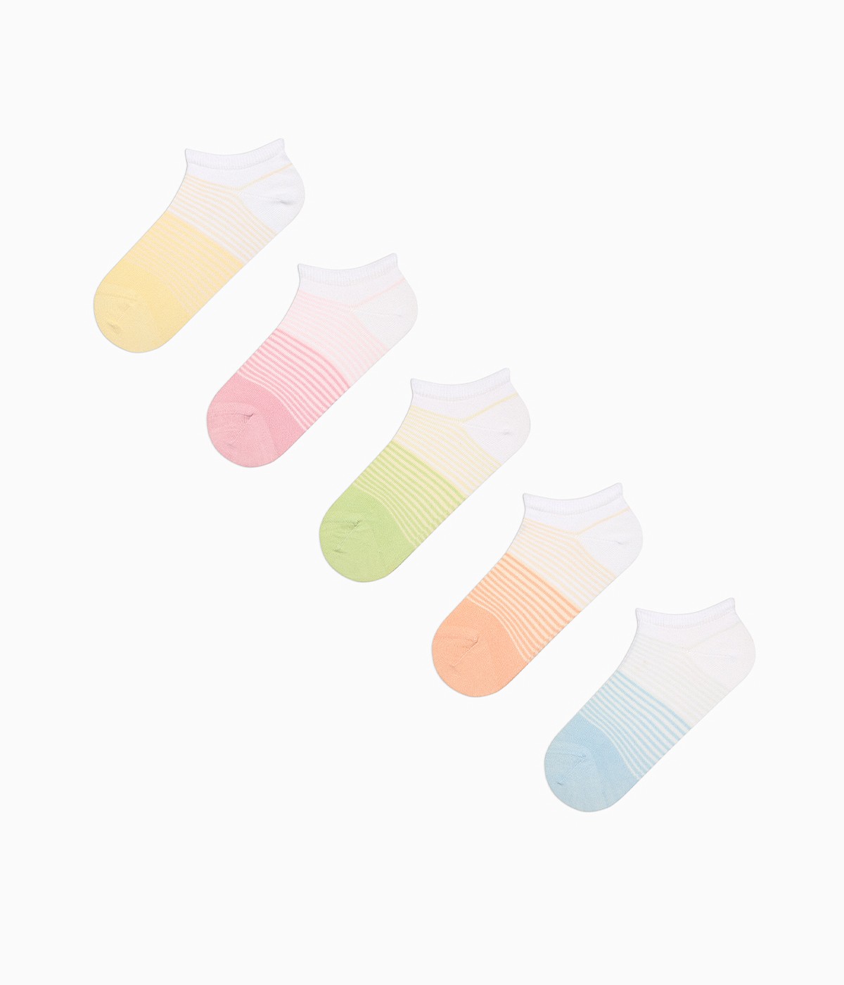 Rainbow Stripe 5in1 Liner Socks