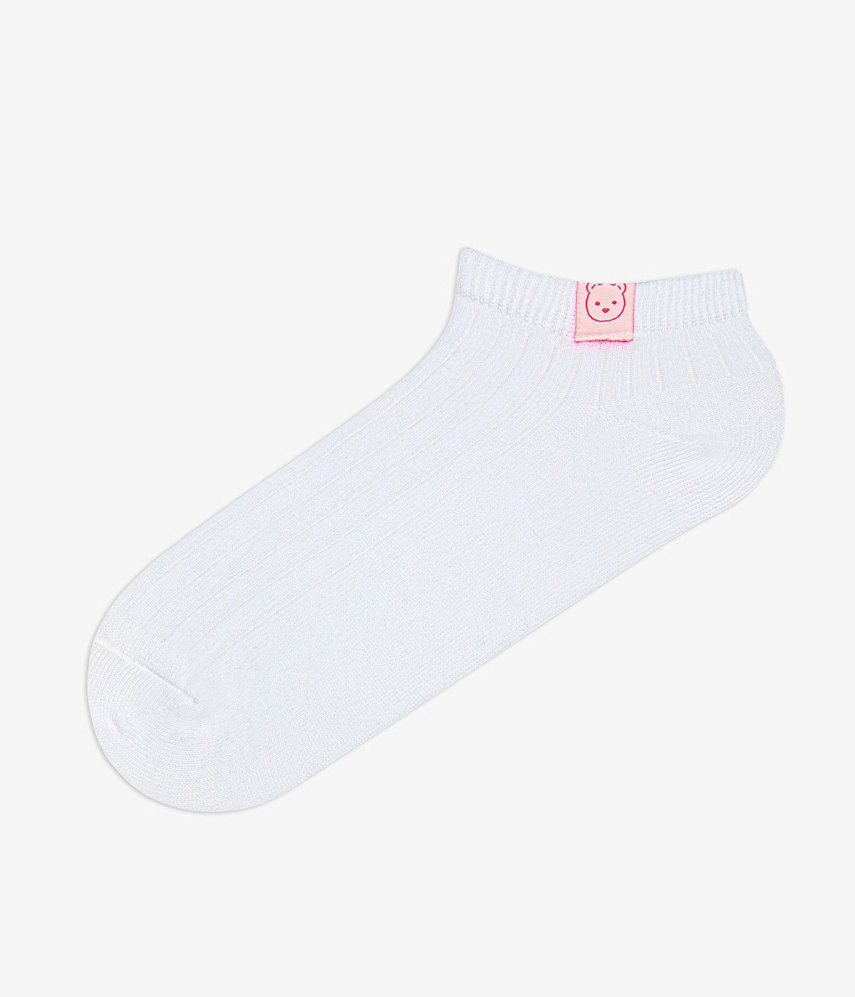 Neon Bear Patch 2in1 Liner Socks