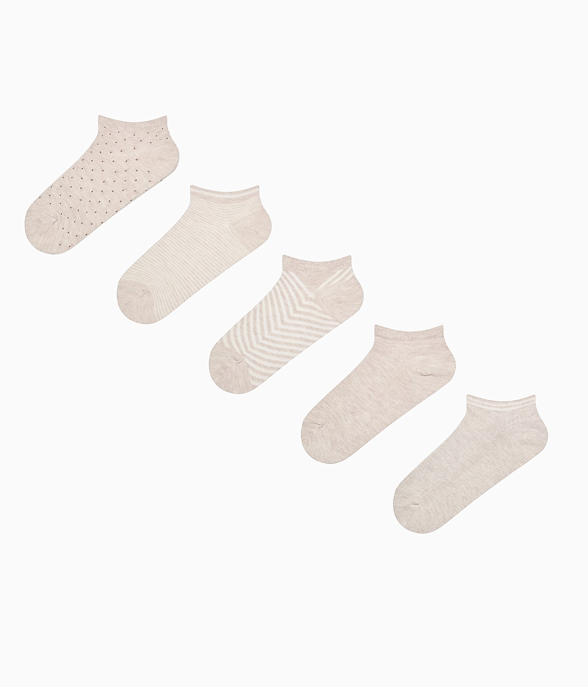 Multiple Pattern 5in1 Liner Socks