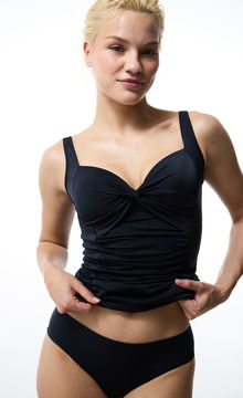 Shirred Bikini  Top