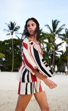 Shay Striped Kimono